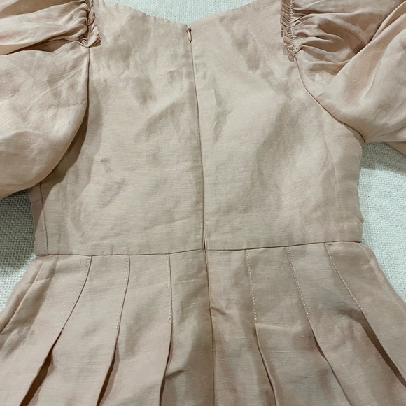 Aje Blush Pink Gathered mini Dress - Picture 10 of 10